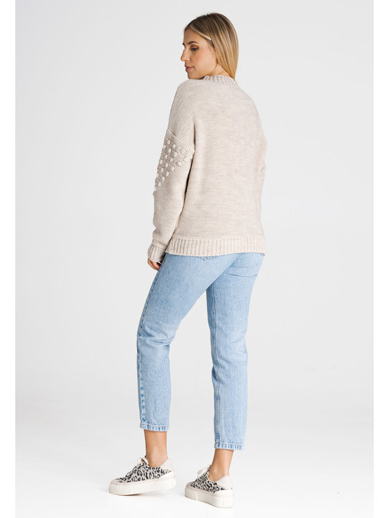 FIGL FIGLFIGL Maglione M982 Beige Regular Fit