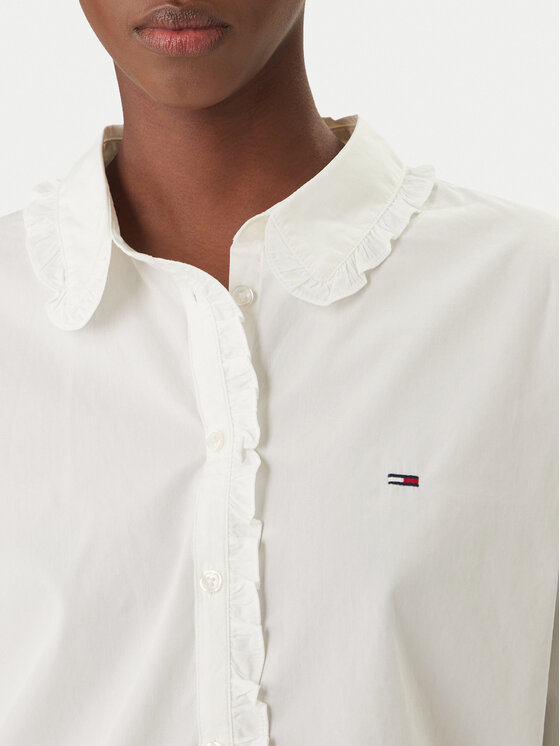 Tommy Jeans Tommy Jeans Marškiniai DW0DW22767 Balta Relaxed Fit