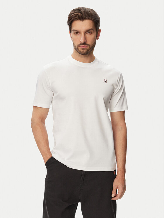 Spyder Spyder Majica W126-SPMTS-1008-01X Bela Regular Fit