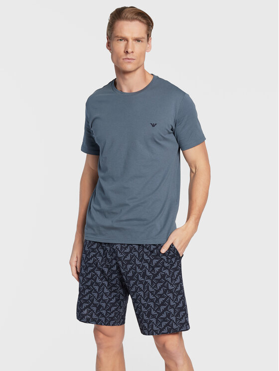 Emporio Armani Underwear Пижама 111360 2F567 17636 Тъмносин Regular Fit
