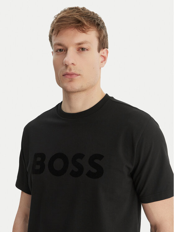 BOSS BOSS T-Shirt TS_Iconic Logo 50553636 Černá Regular Fit