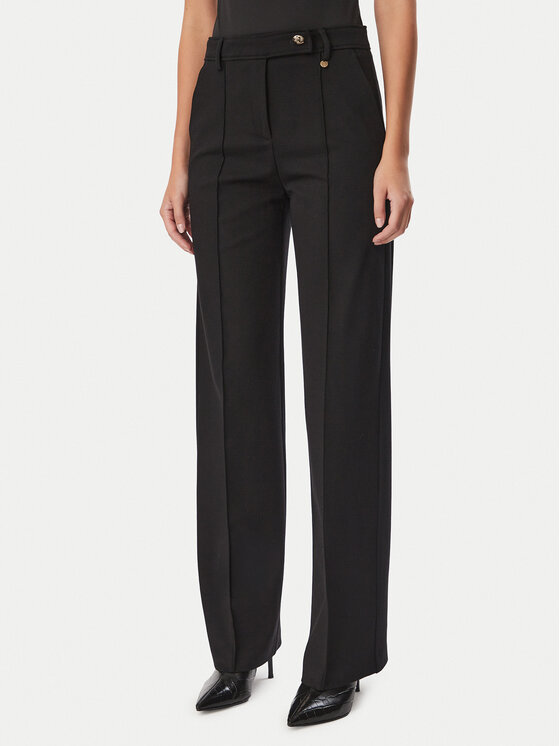 Liu Jo Stoffhose WF6361 J9189 Schwarz Relaxed Fit