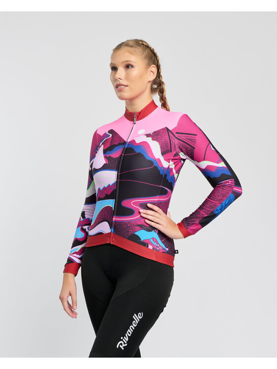 Rivanelle Rivanelle Koszulka rowerowa SUNSET WINTER Kolorowy Narrow Fit