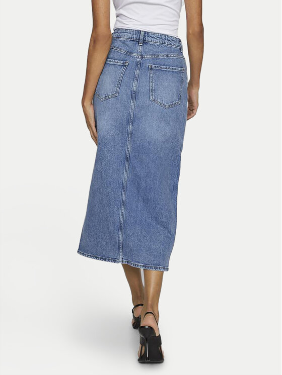 Vila Vila Jeans suknja Jaf 14099736 Plava Regular Fit