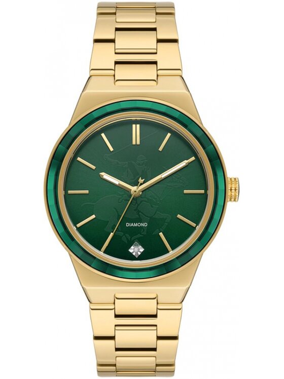 Zegarek Beverly Hills Polo Club, Zielony, BP3584X.170