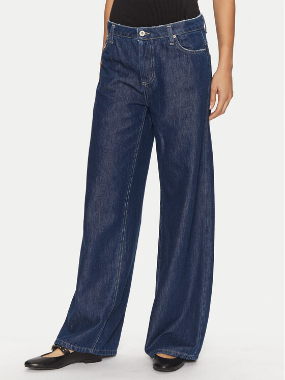 Please Please Jeans P2O2CQZNRM Blu Wide Leg