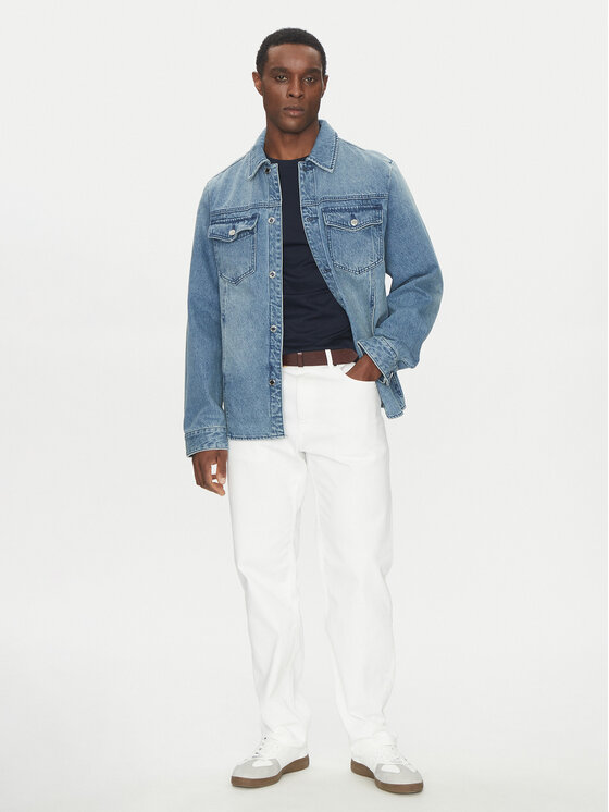 Michael Kors Michael Kors Kurtka jeansowa CR5900PFAU Niebieski Regular Fit