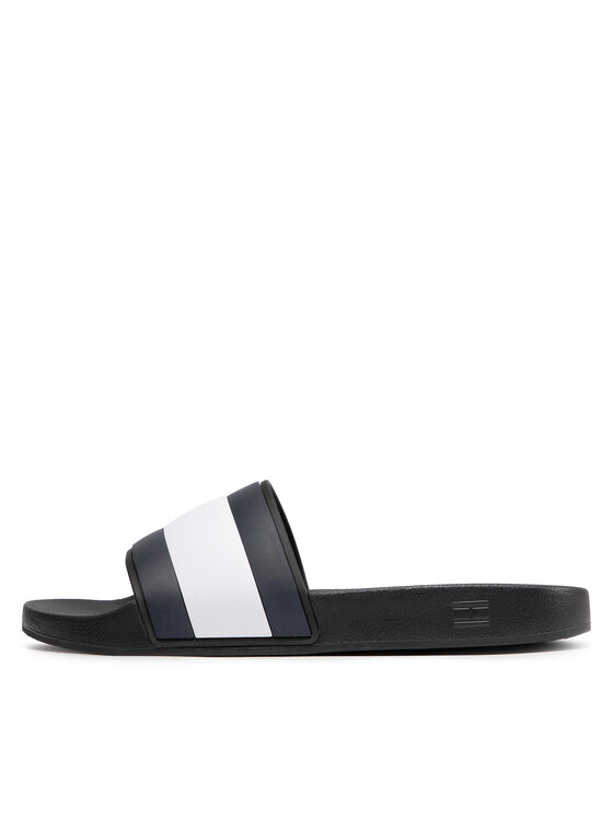 Tommy Hilfiger Tommy Hilfiger Iešļūcenes Rubber Th Flag Pool Slide FM0FM04263 Melns