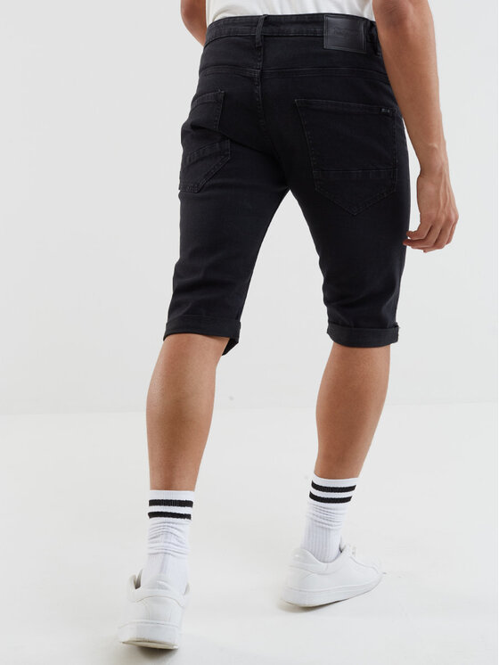 BIG STAR BIG STAR Szorty jeansowe conner_901 Czarny Bermuda Fit