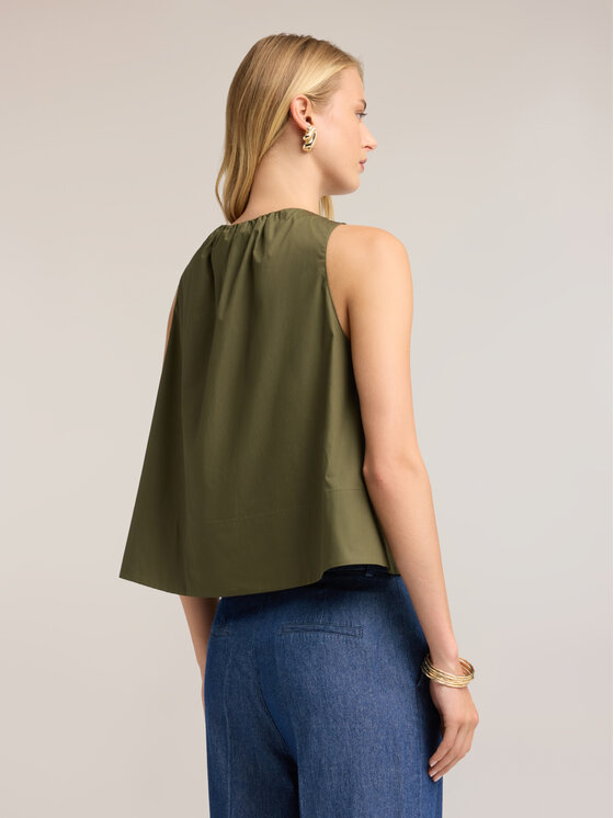 Motivi Motivi Camicia 5034Q001043N035 Verde Boxy Fit