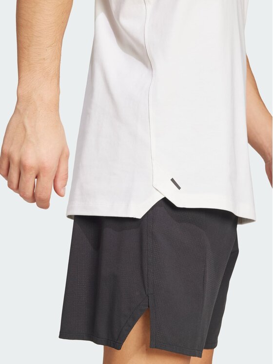 adidas adidas Koszulka techniczna 150847 Biały Loose Fit