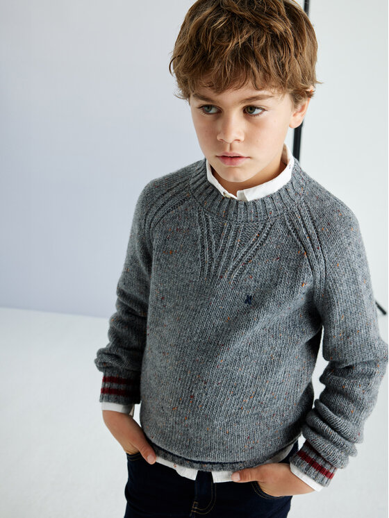 Mayoral Mayoral Pullover 7390 Grau Regular Fit