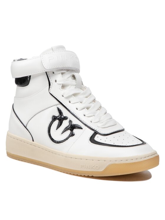 Pinko Sneakers Lorena Basket Hi Sneaker AI 22-23 BLKS1 1H214S A08S Alb 1H214S imagine noua