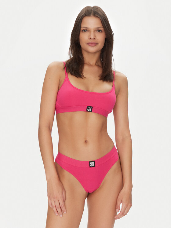 HUGO HUGO Top nedrček Bralette Rib 50496811 Roza