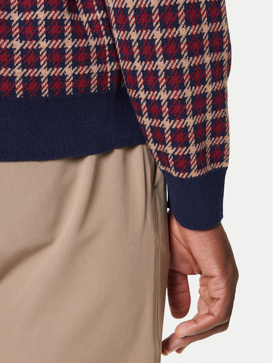 Gant Gant Svetr 8050253 409 Bordó Regular Fit
