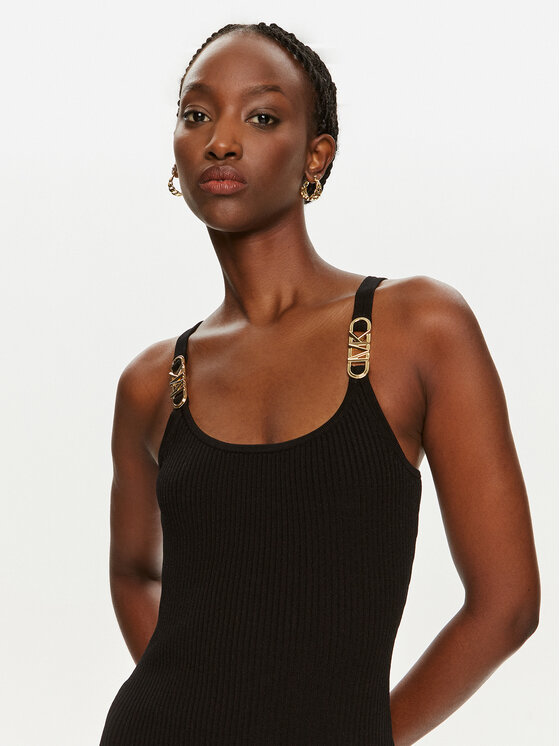 MICHAEL Michael Kors MICHAEL Michael Kors Sukienka dzianinowa MT482IL33D Czarny Slim Fit