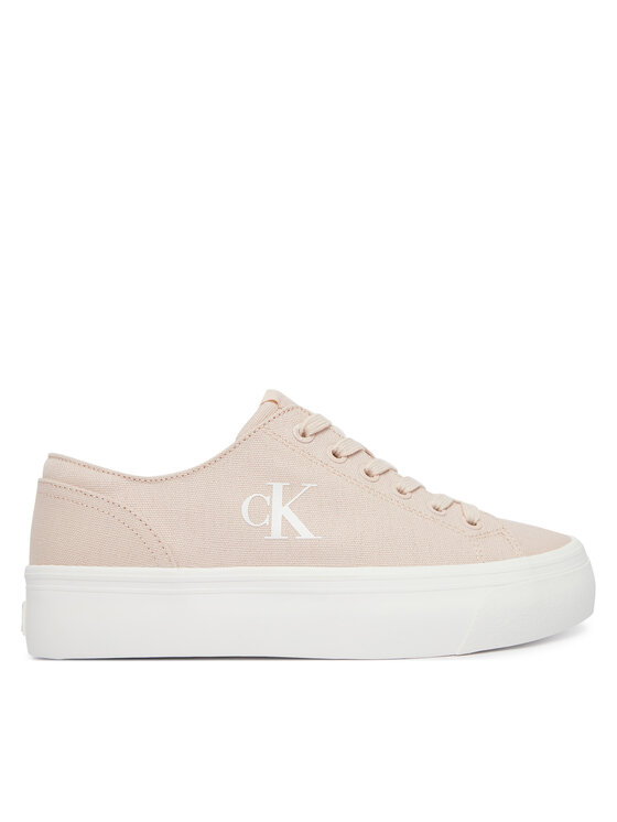 Calvin Klein Jeans Calvin Klein Jeans Tenisice Vulc Flatform Low Canvas Mg YW0YW01763 Ružičasta