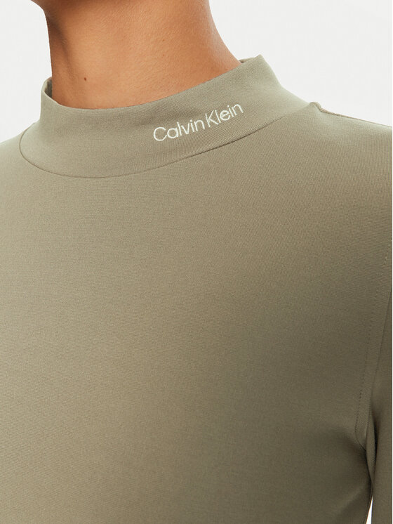 Calvin Klein Jeans Calvin Klein Jeans Sukienka codzienna J20J225395 Zielony Regular Fit