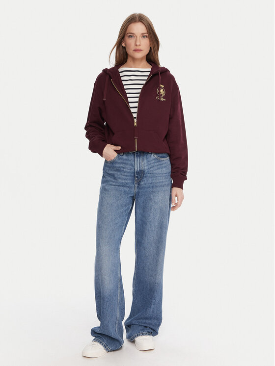 Tommy Hilfiger Tommy Hilfiger Jopa WW0WW46126 Bordo rdeča Regular Fit