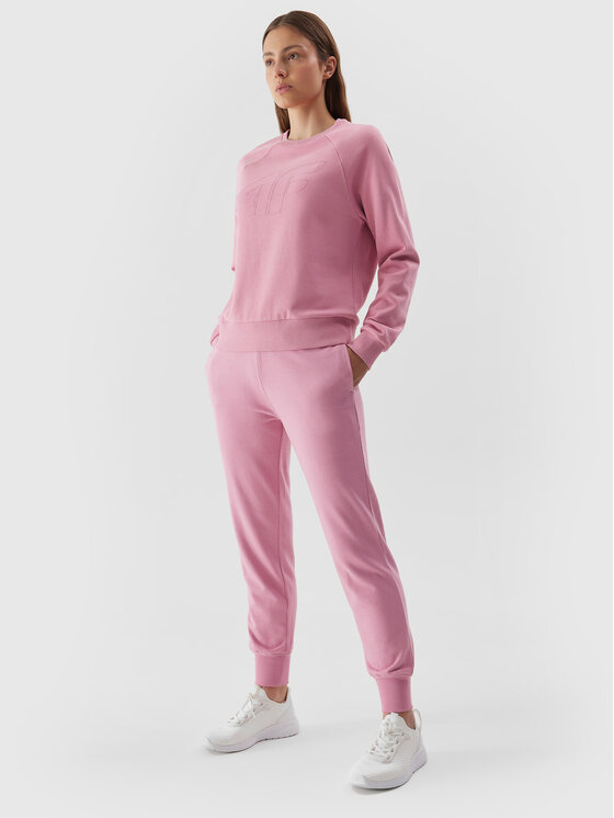 4F 4F Долнище анцуг 4FAW23TTROF474 Розов Regular Fit