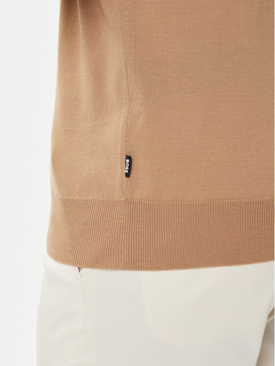 BOSS BOSS Sweter Ebenji  50528300 Beżowy Regular Fit