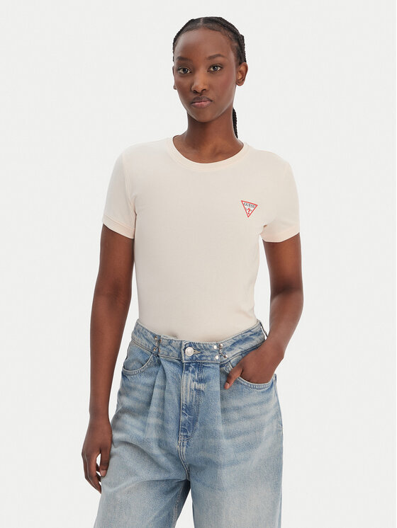 Guess Tricou W2YI44 J1314 Portocaliu Regular Fit