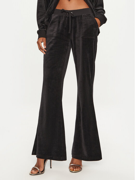 Juicy Couture Teplákové nohavice Caisa JCSEBJ008 Čierna Slim Fit
