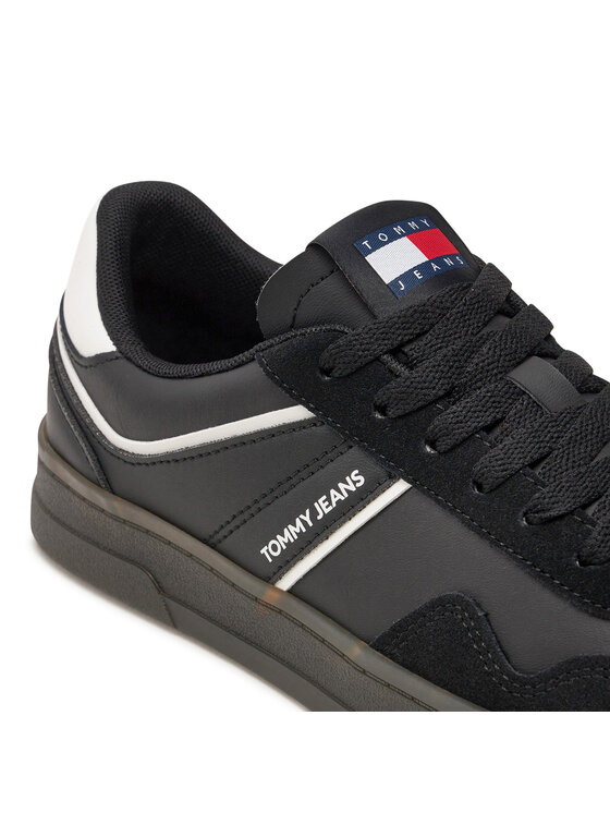Tommy Jeans Tommy Jeans Laisvalaikio batai Tjw Court Sneaker EN0EN02552 Juoda
