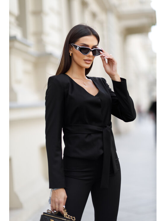 LilaLou LilaLou Oblek Giselle Čierna Regular Fit