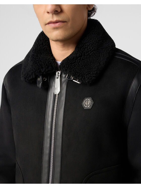 PHILIPP PLEIN PHILIPP PLEIN Giubbotto piumino 31203 Nero Regular Fit