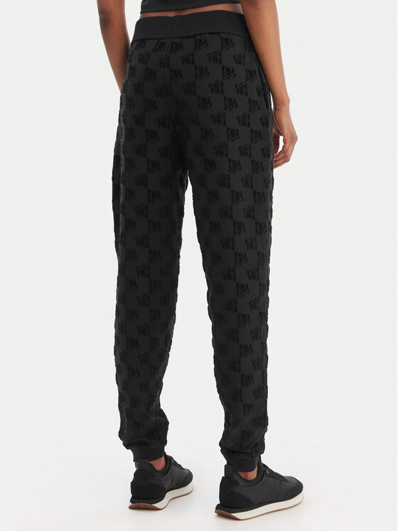 HUGO HUGO Spodnji del trenirke Monogram 50556809 Črna Regular Fit