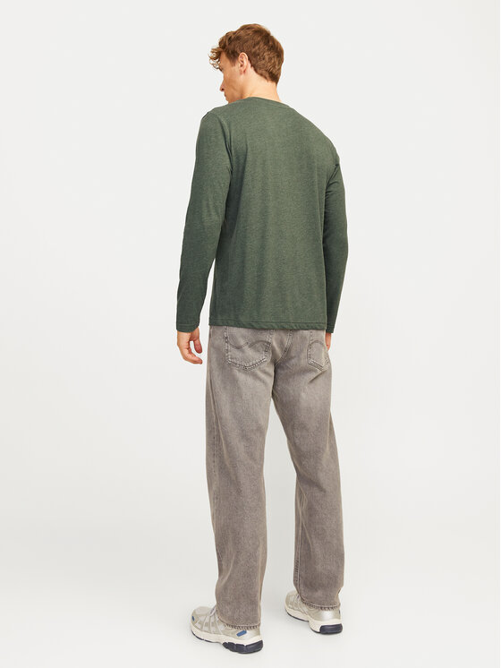 Jack&Jones Jack&Jones Majica dugih rukava Alvis 12259735 Zelena Standard Fit