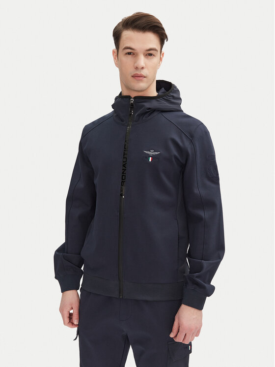 Aeronautica Militare Aeronautica Militare Kurtka przejściowa 251AF497F559 Granatowy Regular Fit