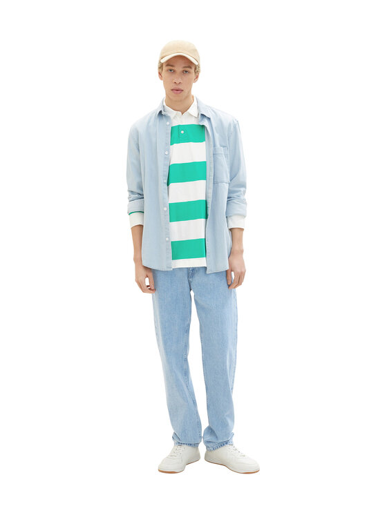 Tom Tailor Denim Tom Tailor Denim Polo majica 1035281 Zelena