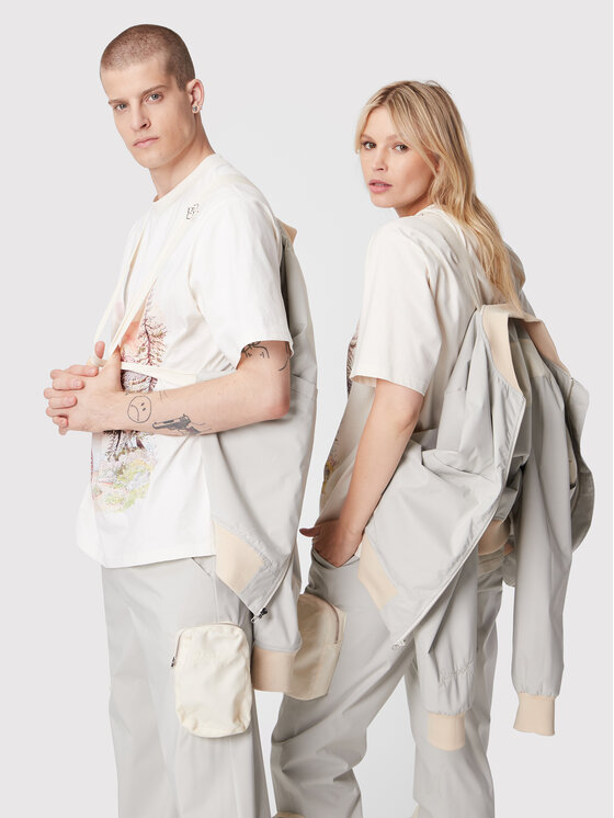 2005 2005 Μπόμπερ μπουφάν Unisex 2005 X Leeves „Panel” Μπεζ Regular Fit