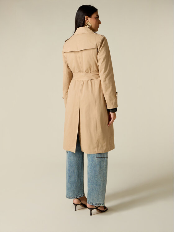 Oltre Oltre Cappotto invernale 0024R000518N012 Crema Baggy Fit