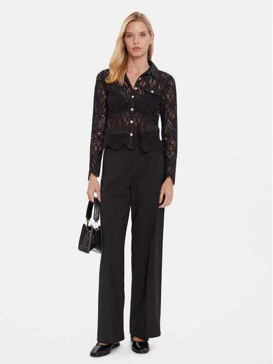 Morgan Morgan Bluzka 252-TLILA Czarny Slim Fit