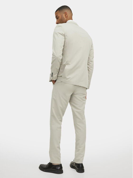 Jack & Jones Jack & Jones Öltöny Franco 12181339 Ekru Super Slim Fit