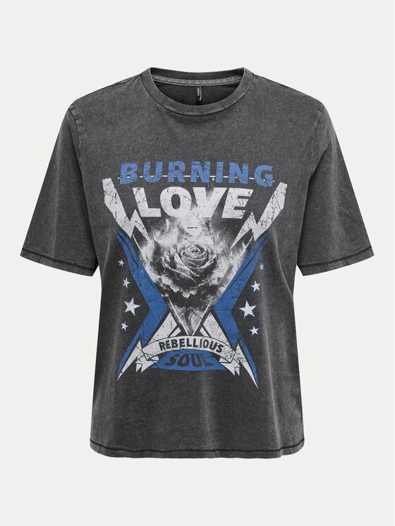 ONLY ONLY T-shirt Lulu 15307345 Crna Regular Fit