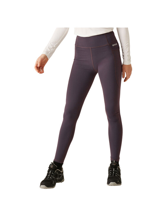 Regatta Regatta Rajstopy Damskie Holeen Pro Fioletowy Compression Fit