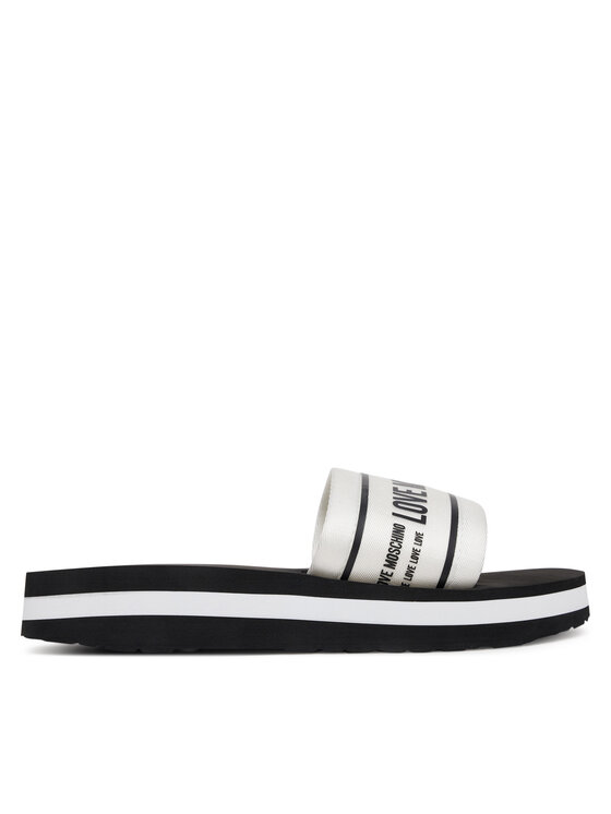 Şlapi LOVE MOSCHINO JA28334G0MIX6100 Alb