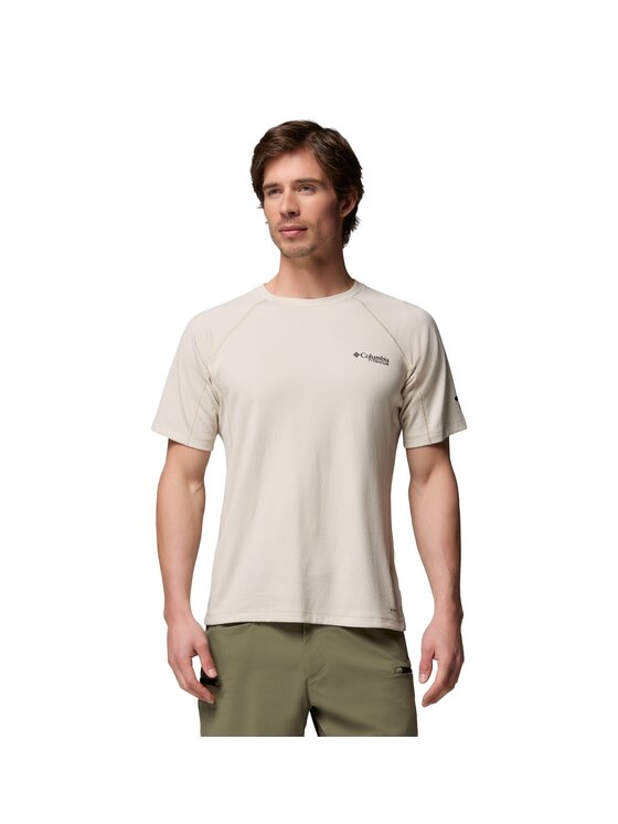 Columbia Columbia Koszulka techniczna 215719 Beżowy Regular Fit