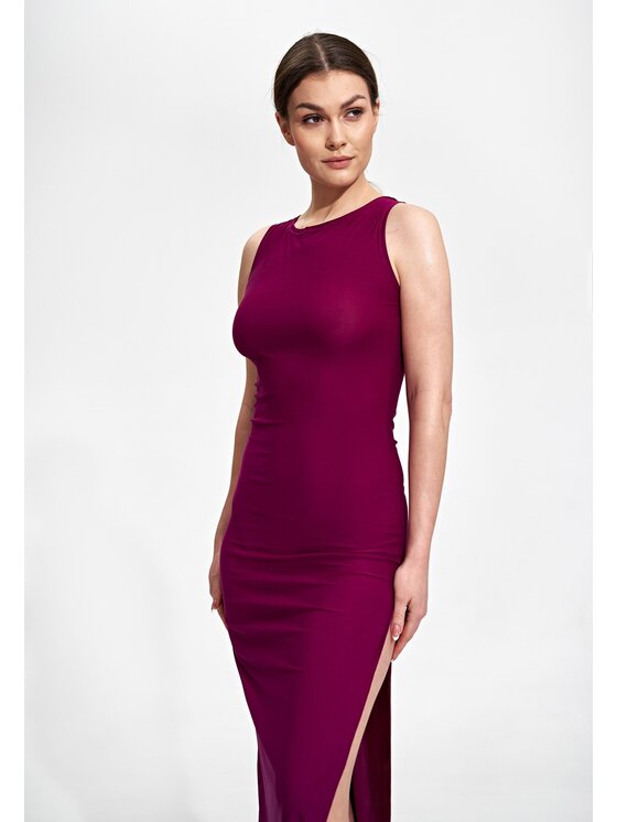 FIGL FIGL Sukienka M864 Różowy Slim Fit