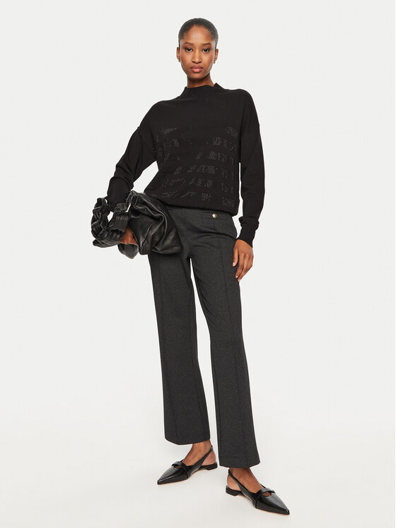 Lola Casademunt by Maite Lola Casademunt by Maite Medžiaginės kelnės MF2414001 011 Pilka Regular Fit