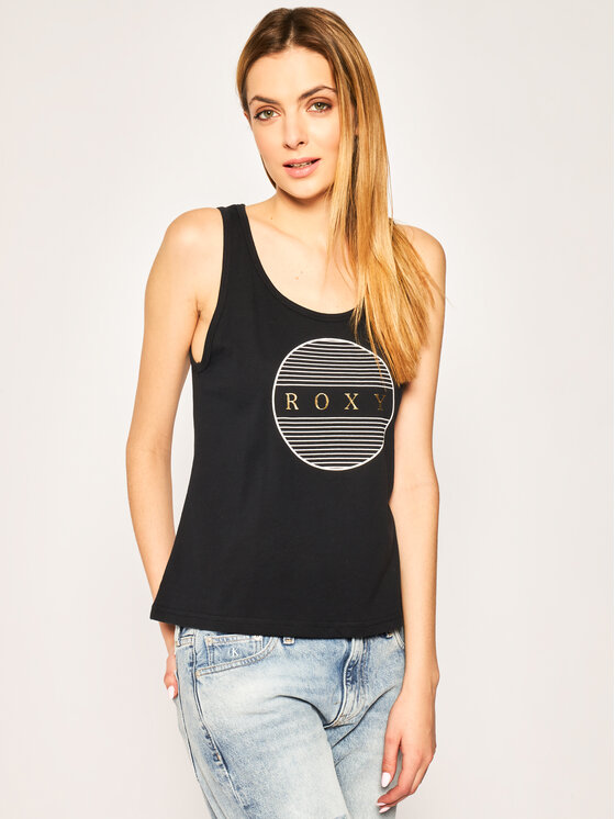 Roxy Top ERJZT04806 Črna Regular Fit