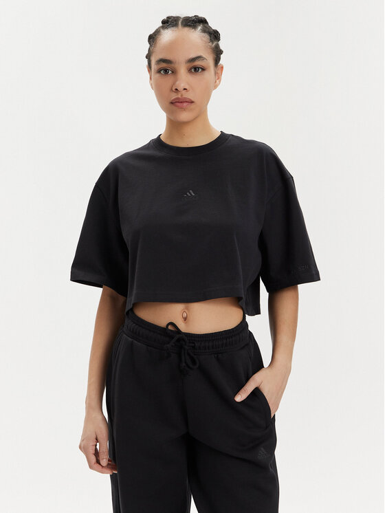 adidas adidas T-Shirt ALL SZN IR8864 Μαύρο Oversize