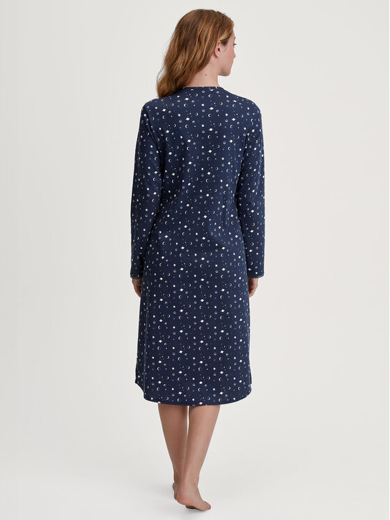 Calida Calida Nočná košeľa 36351 Tmavomodrá Comfortable Fit