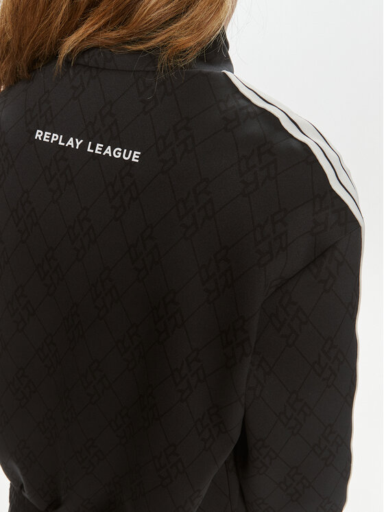 REPLAY Replay Bluza W3403.000.74934 Czarny Regular Fit