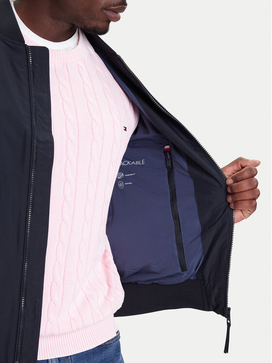 Tommy Hilfiger Tommy Hilfiger Яке бомбър MW0MW39629 Тъмносин Regular Fit