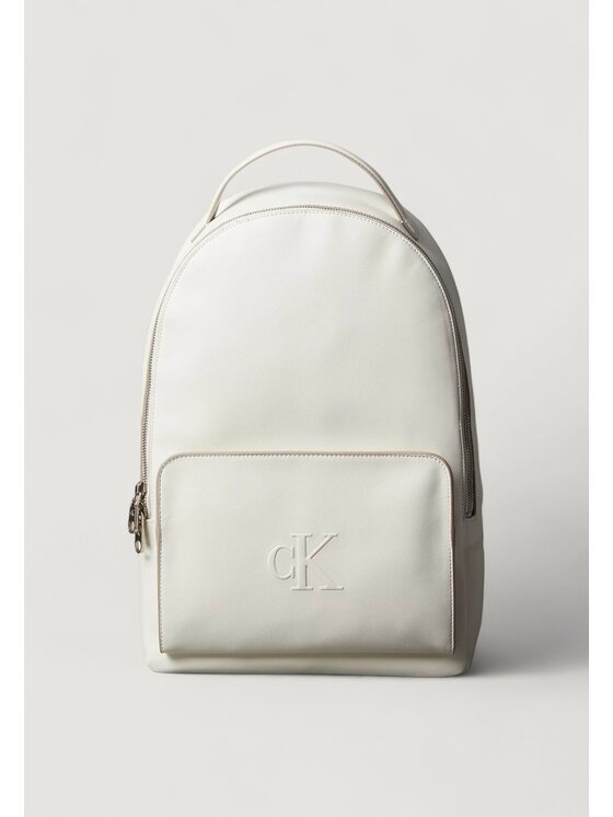 Calvin Klein Calvin Klein Zaino SCLPTD IMPRSSSN SLM Bianco
